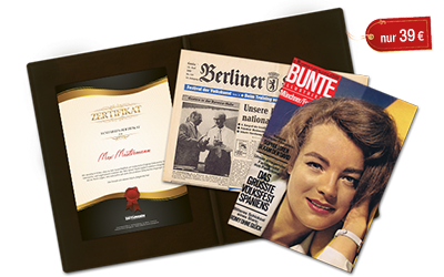 Zeitung zum 50. Geburtstag